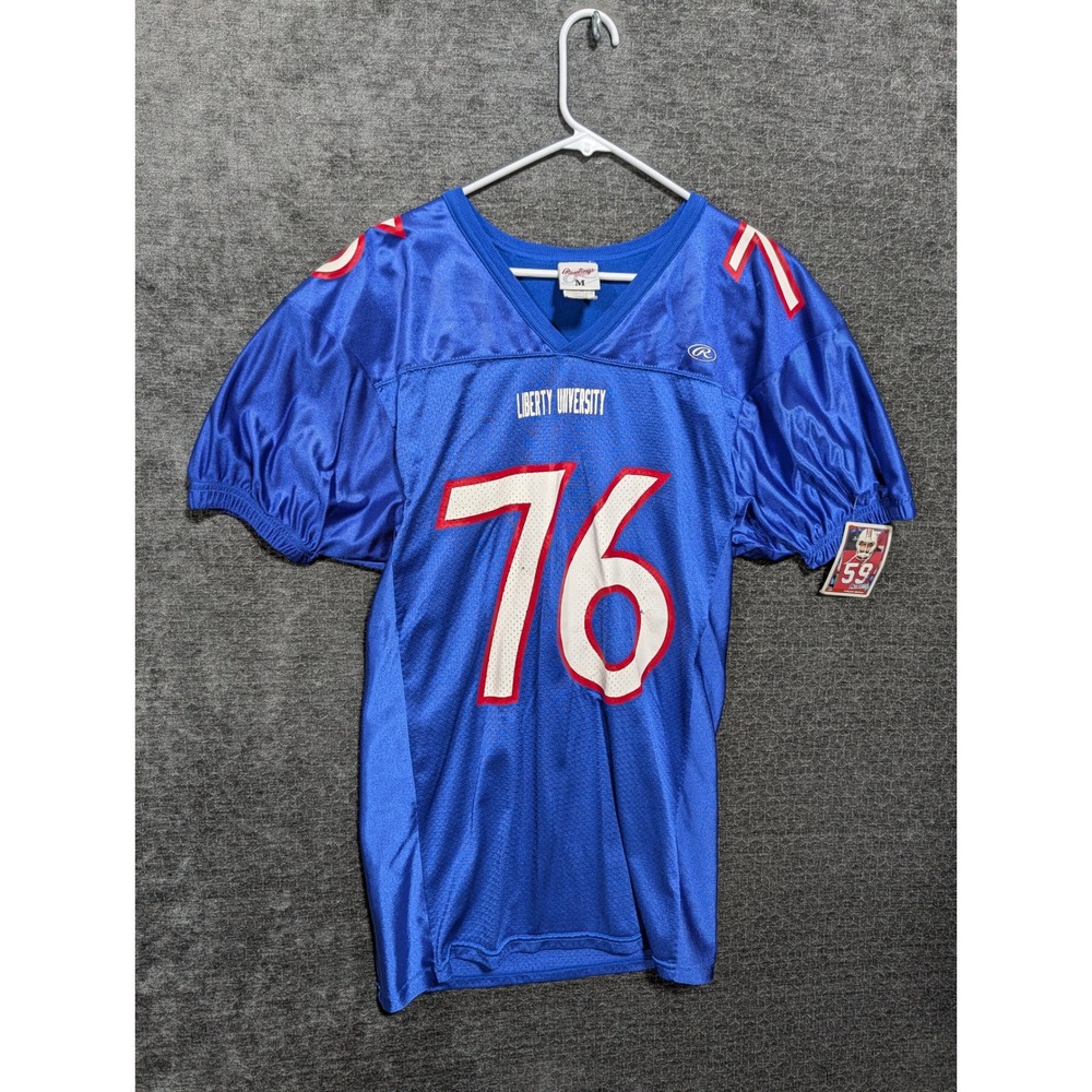 Rawlings Liberty University Football Jersey Blue #76 Adult Medium